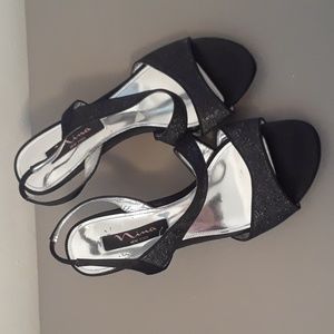 Nina Black Evening Shoes